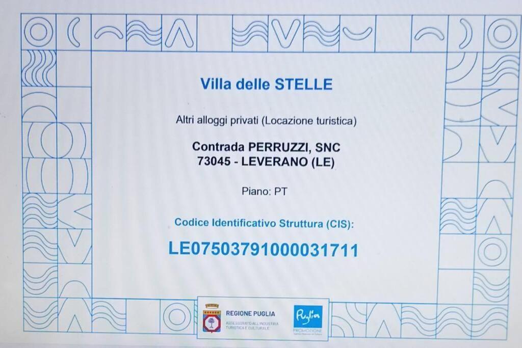Villa Delle Stelle Con Piscina Леверано Экстерьер фото
